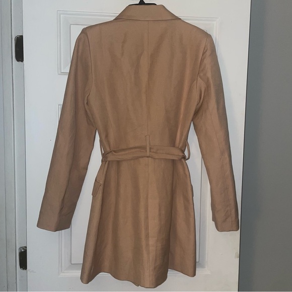 Significant other Elora belted mini blazer Linen dress size 6 front pockets - Picture 6 of 14